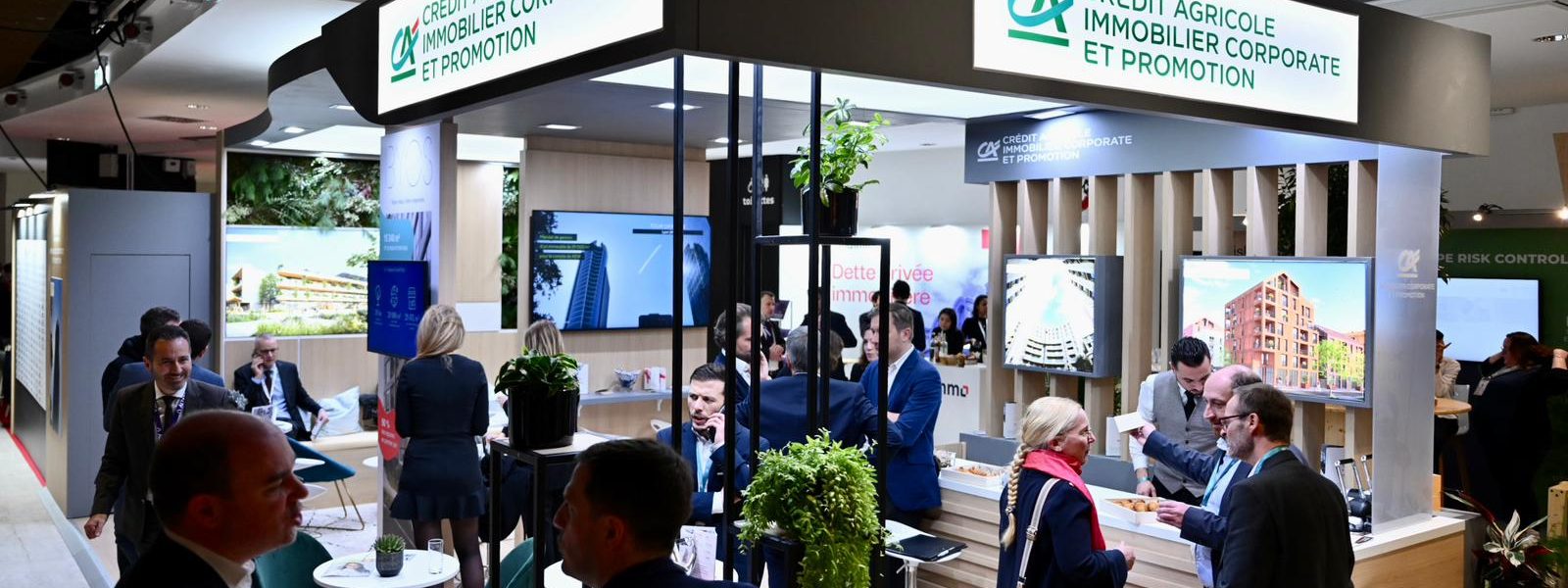 Les équipes du Crédit Agricole Immobilier Corporate et Promotion (CA-ICP) présente au SIMI à Paris (image d'illustration